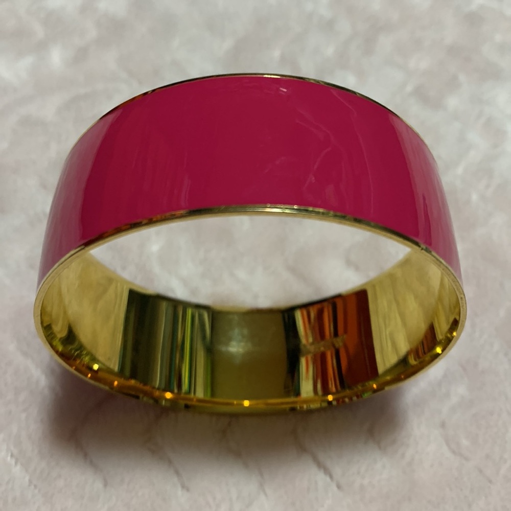 J.Crew Hot Pink Enamel Bracelet